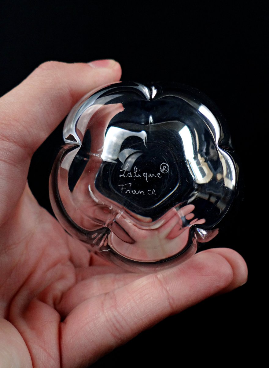Lalique France série de 7 verres à whisky en cristal modèle Highland milieu XXe-photo-2