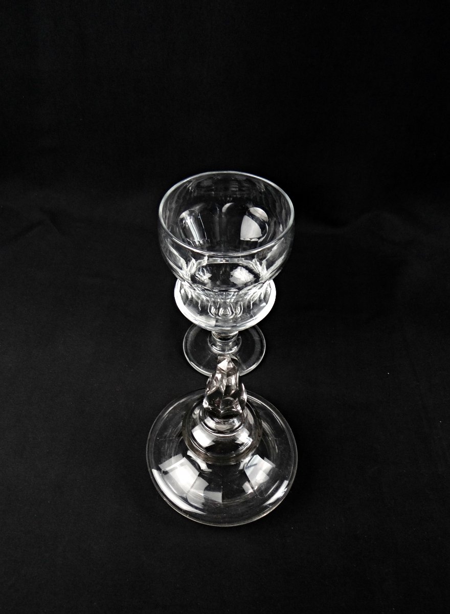 Large Crystal Drageoir Cut In The Baccarat Style Of The 19th Century-photo-5