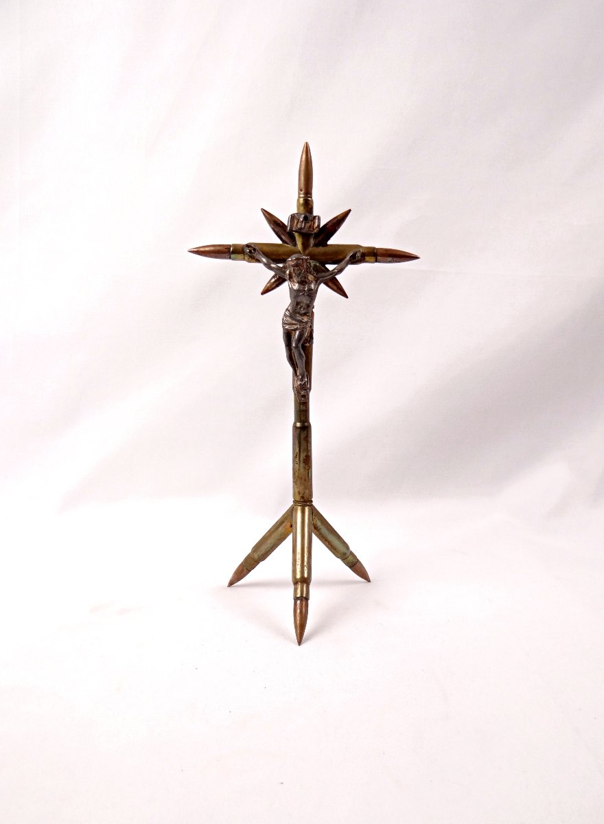 Crucifix Made From Bullets From World War I (1914–1918): Religious Handicrafts From The Trenches 