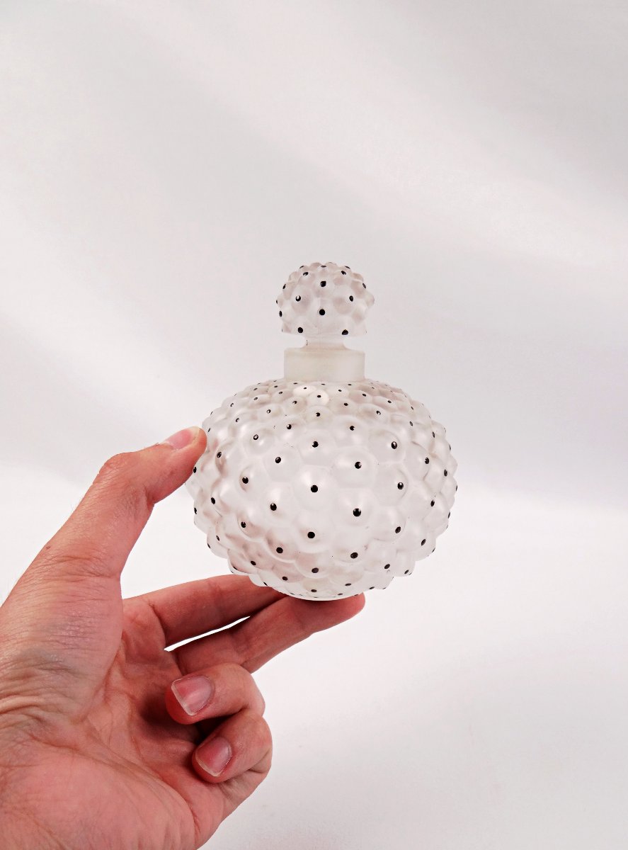 Lalique Crystal Perfume Bottle, “cactus” Model, Art Deco , 1950s-photo-2