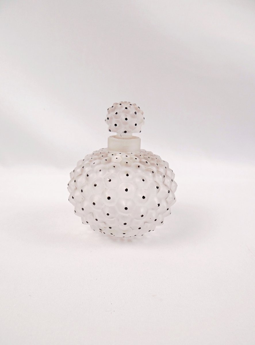 Lalique Crystal Perfume Bottle, “cactus” Model, Art Deco , 1950s-photo-3