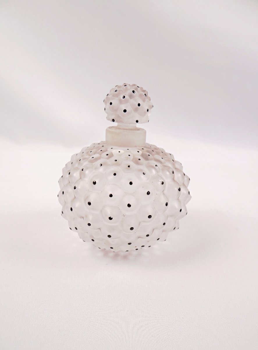Lalique Crystal Perfume Bottle, “cactus” Model, Art Deco , 1950s