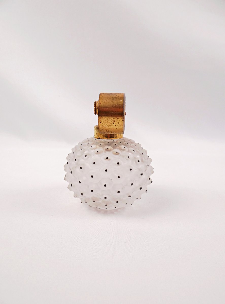 Lalique Crystal Perfume Spray Bottle, "cactus" Model, Art Deco  1950s-photo-4