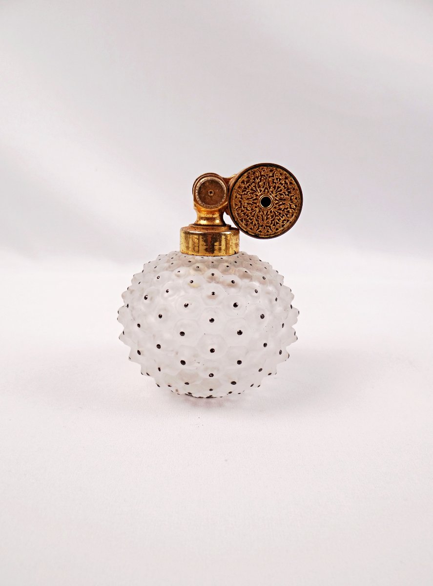 Lalique Crystal Perfume Spray Bottle, "cactus" Model, Art Deco  1950s-photo-5