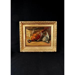 Still Life Signed Collier, Pheasant And Pigeon Game, Early 20th Century