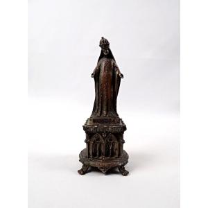 Statue religieuse de la Vierge Marie ou Notre dame d'Afrique régule XIXème