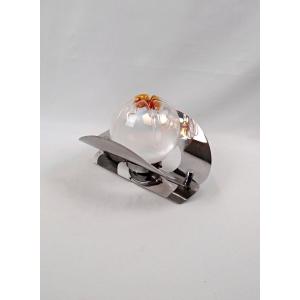 Applique Mazzega en verre de murano et inox style Space Age années 1960