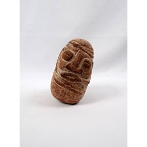 Sculpture Monolithique de rivière anthropomorphe en granite du Sahel au Niger