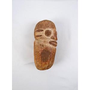 Sculpture Monolithique de rivière anthropomorphe en granite du Sahel au Niger