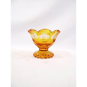 19th-century Bohemian Crystal Goblet Decorated With Monuments From The Rhenish Palatinate