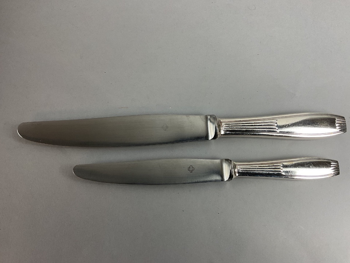 Set Of 24 Christofle Saigon/cirta Model Knives-photo-2