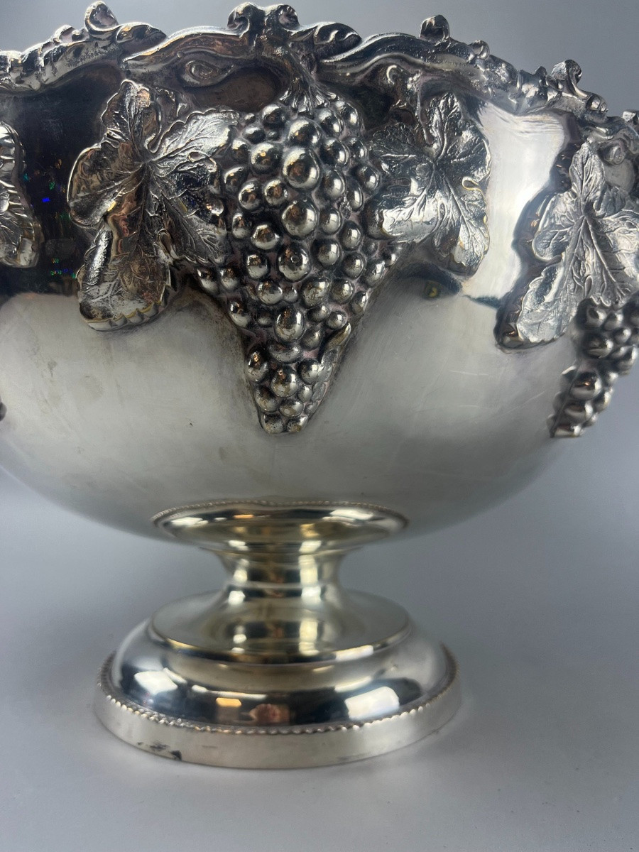 Vasque à champagne en métal argenté -photo-2