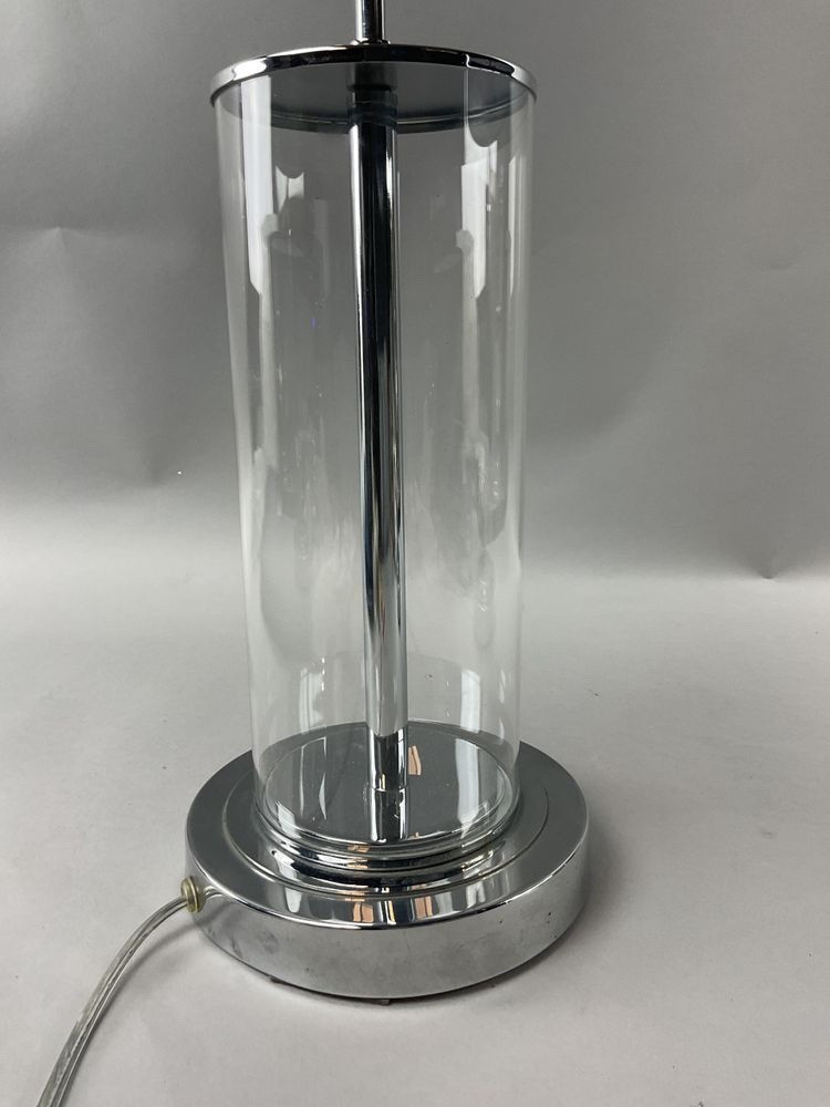 Pair Of Ralph Lauren Glass Lamps-photo-3