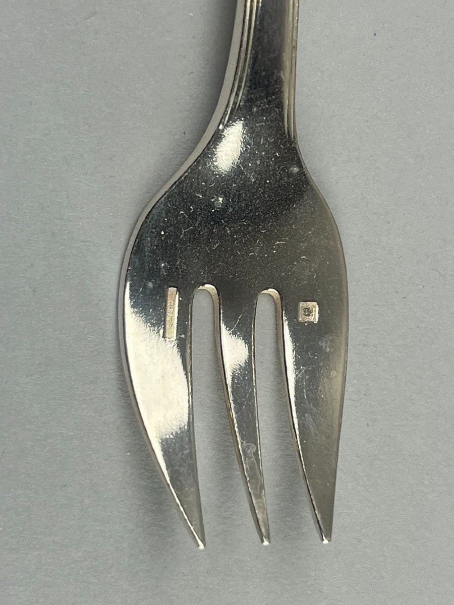 Christofle America Model Oyster Forks -photo-3