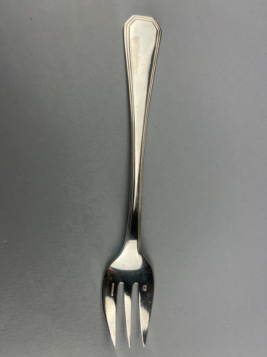Christofle America Model Oyster Forks -photo-4