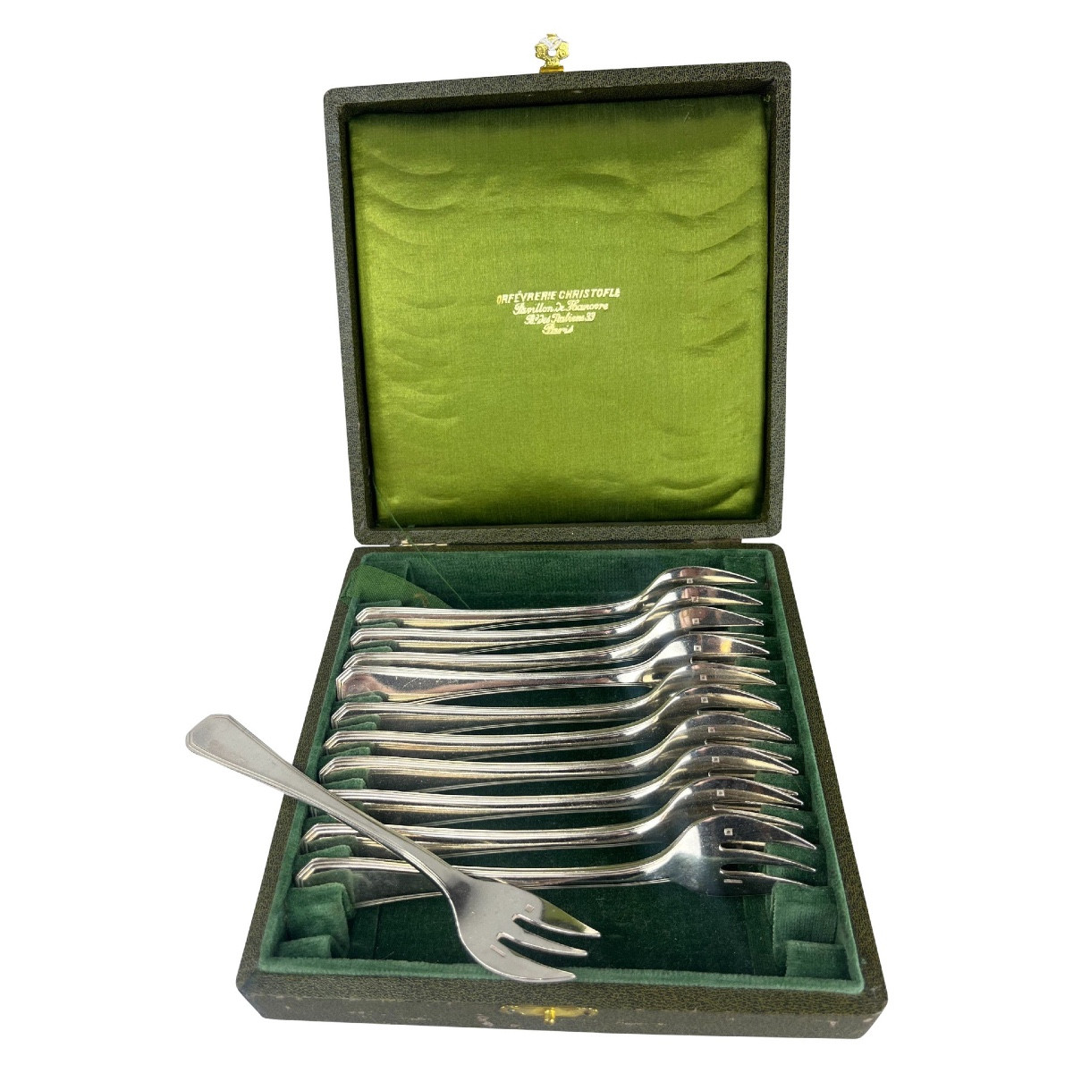 Christofle America Model Oyster Forks 