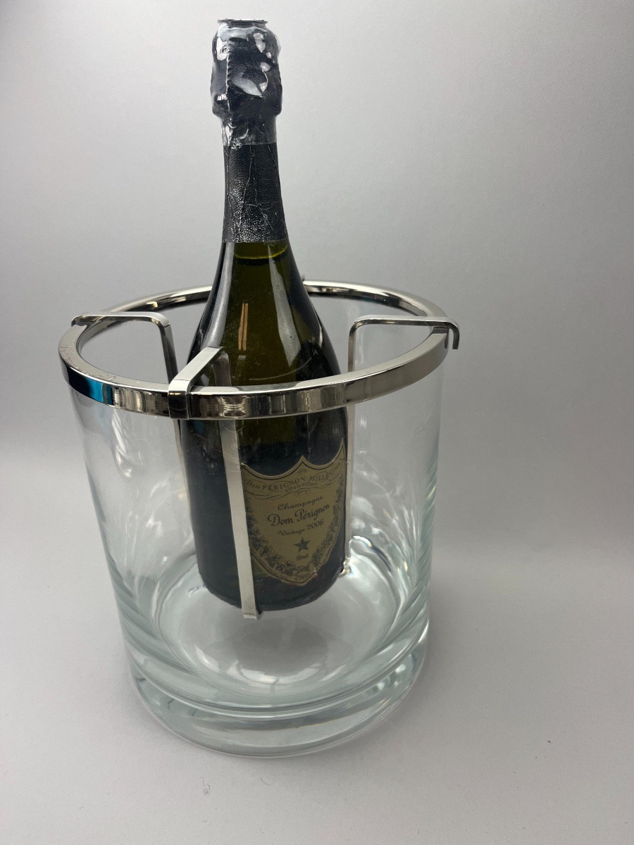 Seau à champagne en verre -photo-2