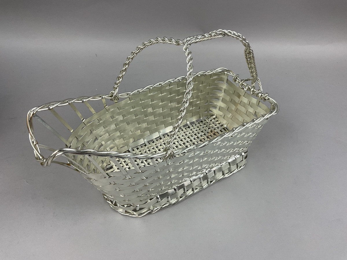 Panier à vin tressé Christofle