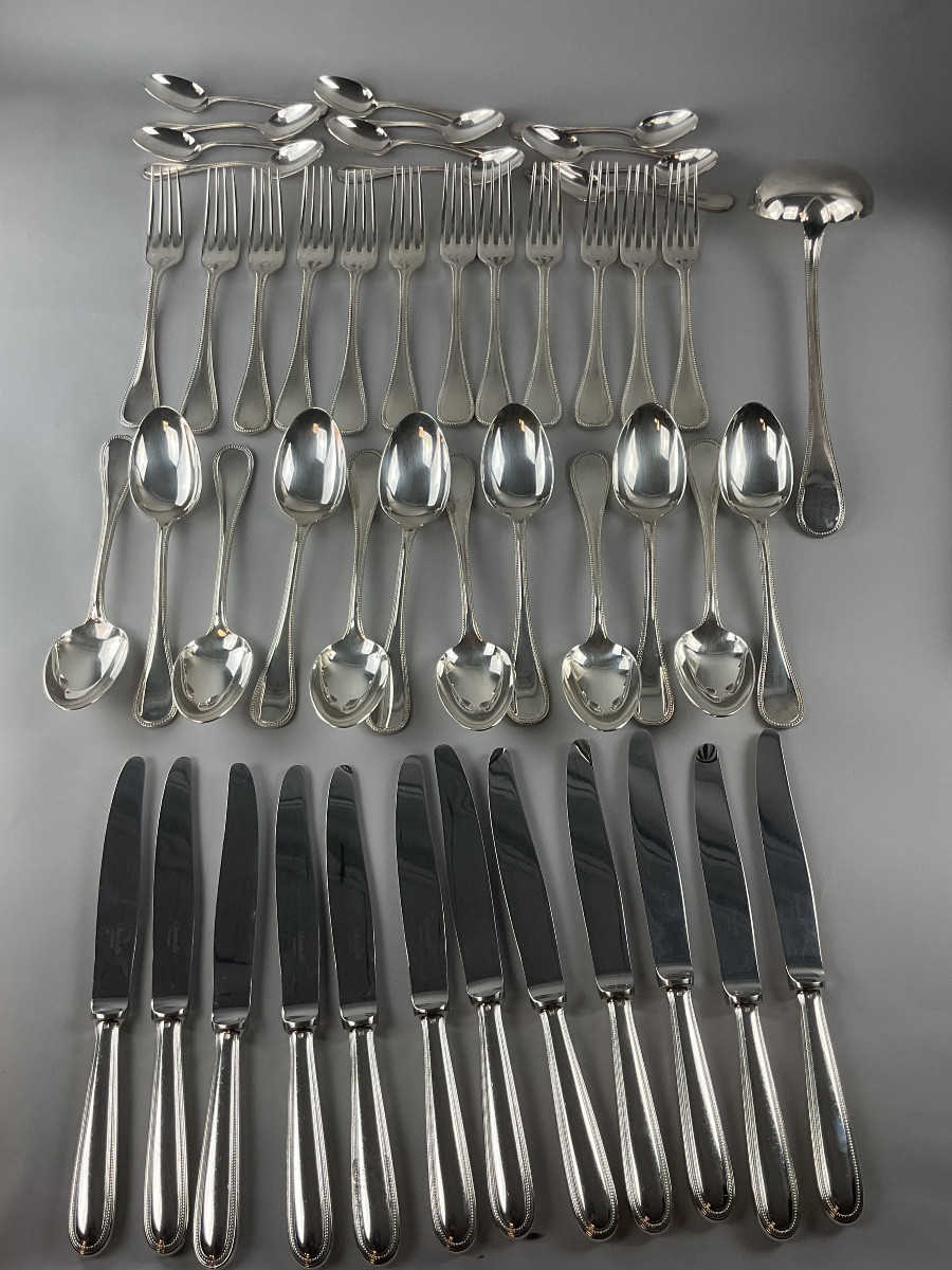 Christofle Perle 48-piece Flatware Set -photo-2