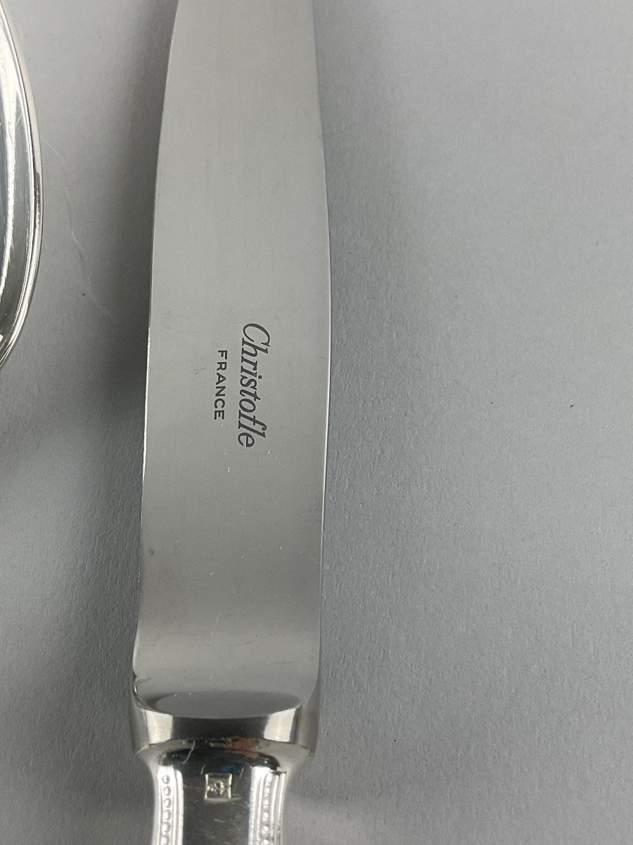 Ménagère Christofle modèle Perle 48 pièces -photo-1