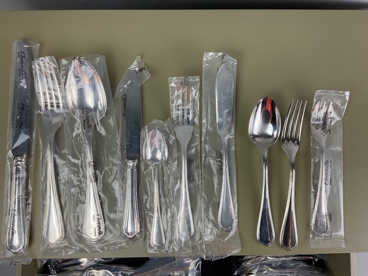 Christofle Spatours 130 Piece Flatware Set 