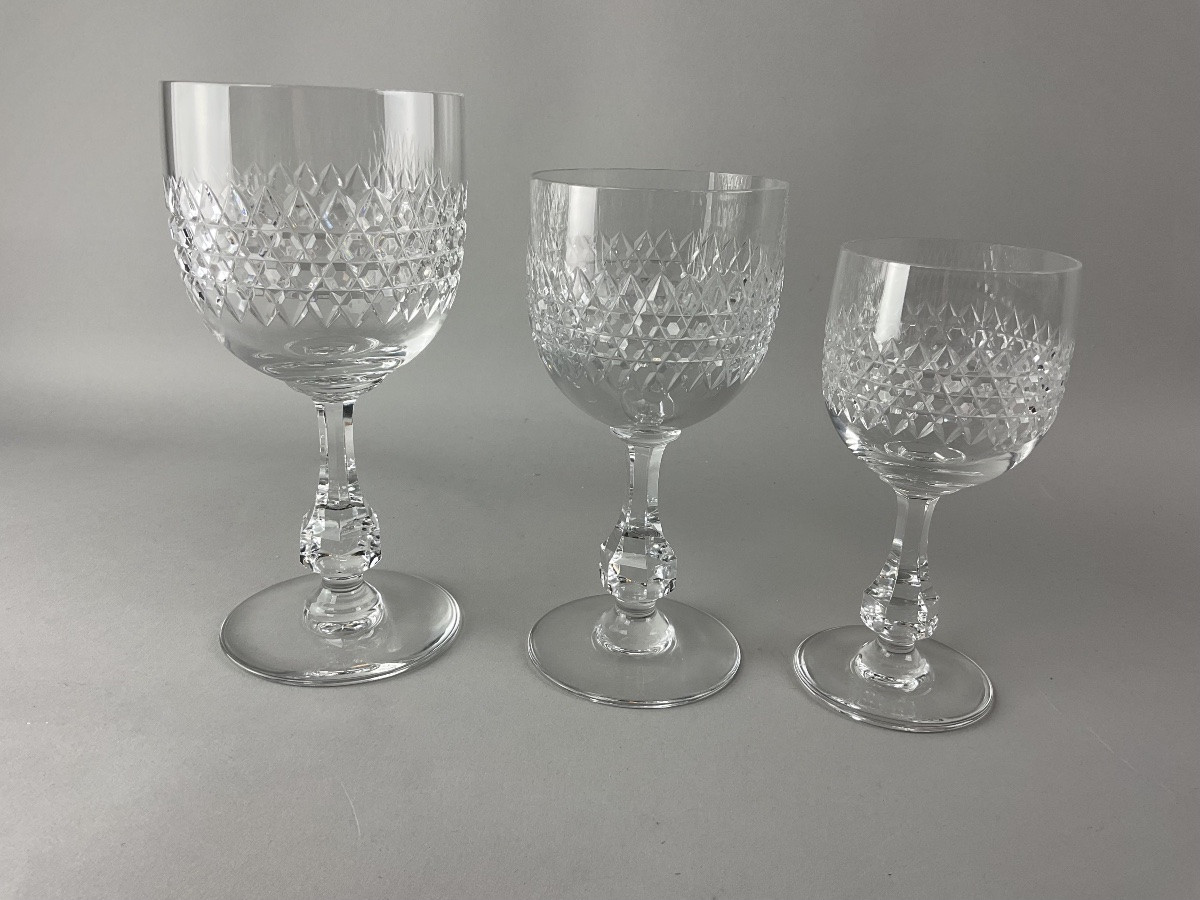 Set Of 36 Baccarat Lucullus Glasses-photo-2