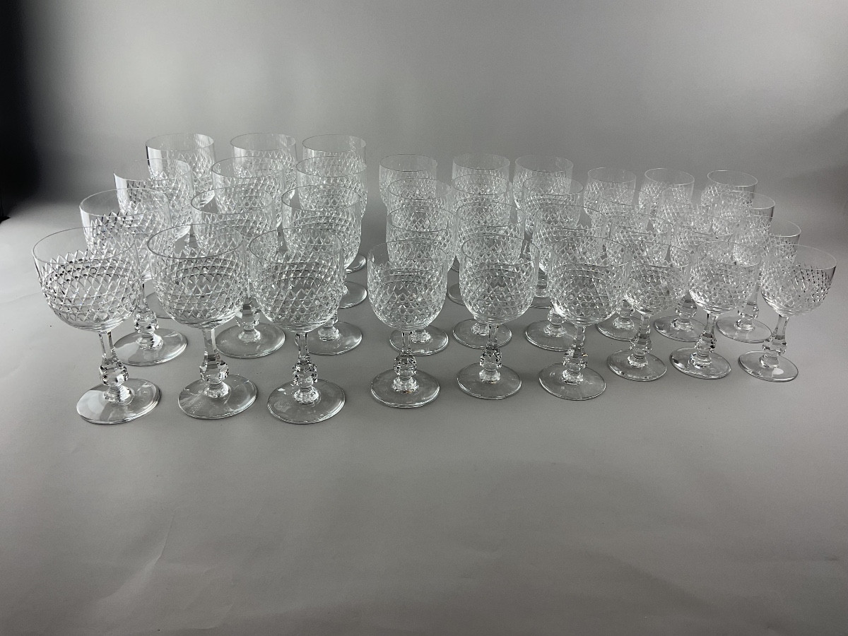 Set Of 36 Baccarat Lucullus Glasses