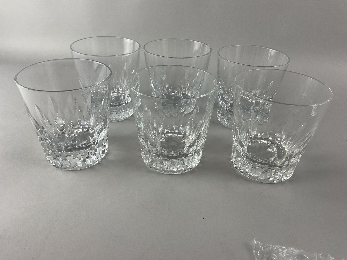 Six verres à wisky Baccarat modèle Spear 