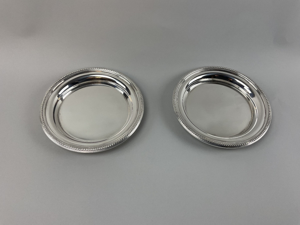 Christofle dessous de bouteilles modèle Perle 