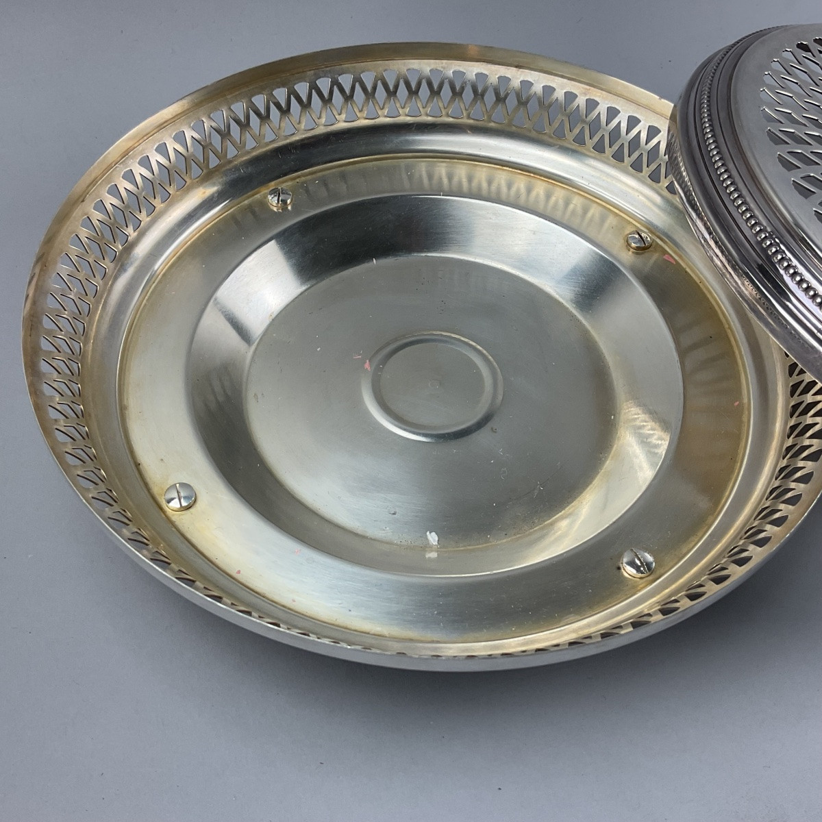 Christofle chauffe plat modèle perle -photo-3