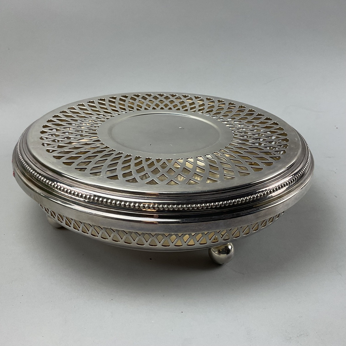 Christofle chauffe plat modèle perle -photo-4