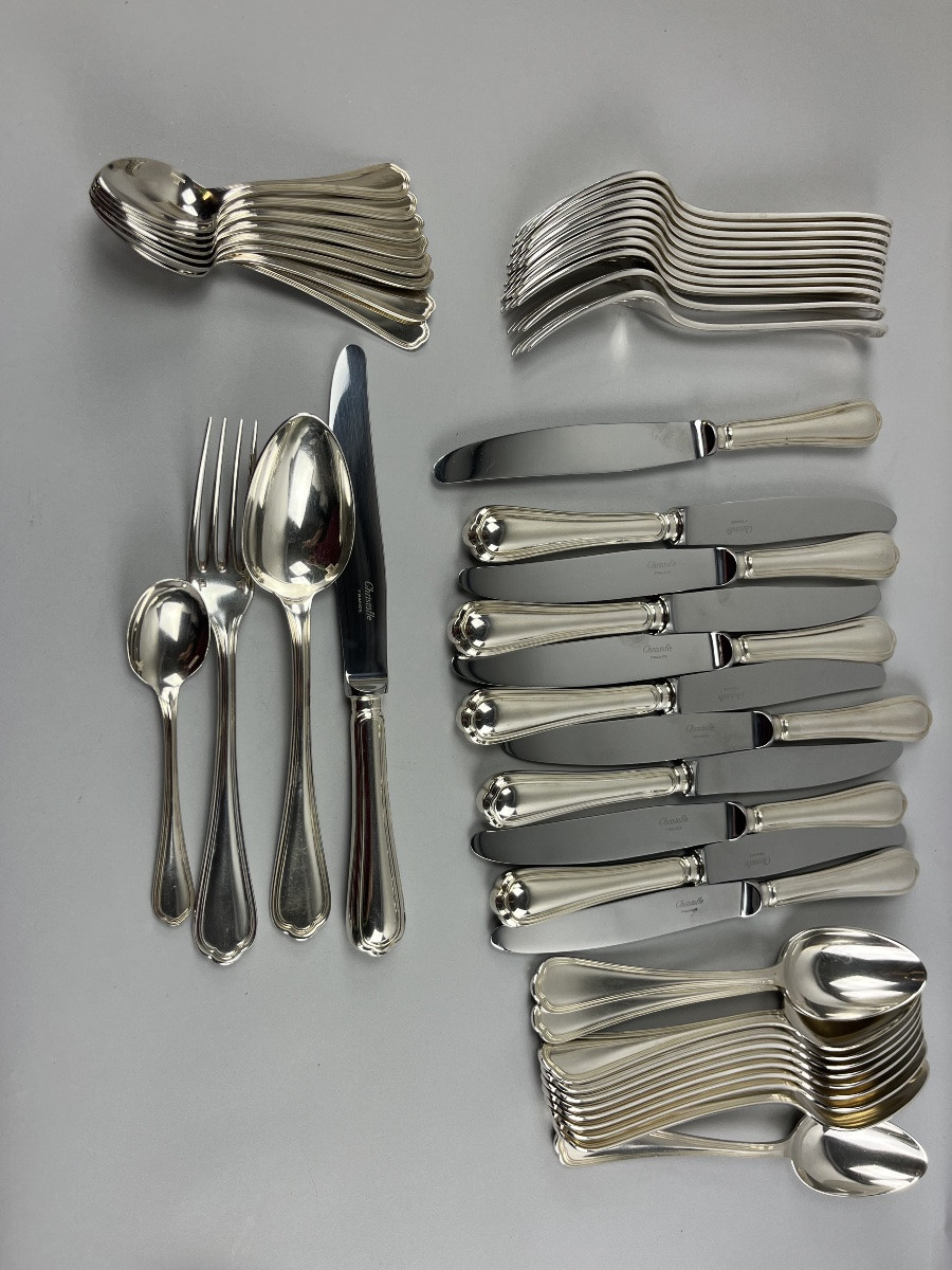 Christofle 48-piece Flatware Set, Spatours Model -photo-3