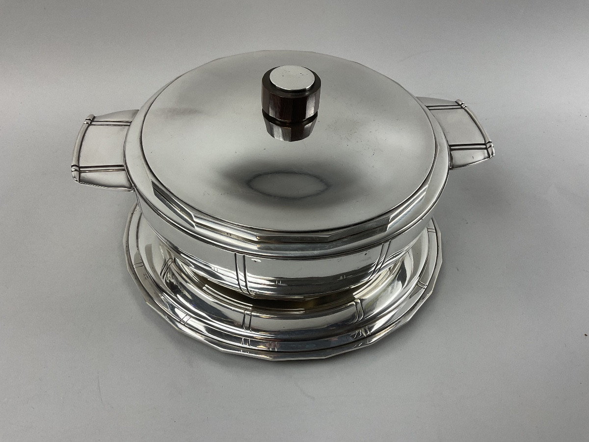 Légumier sur son dormant style art deco signé Bouillet Bourdel