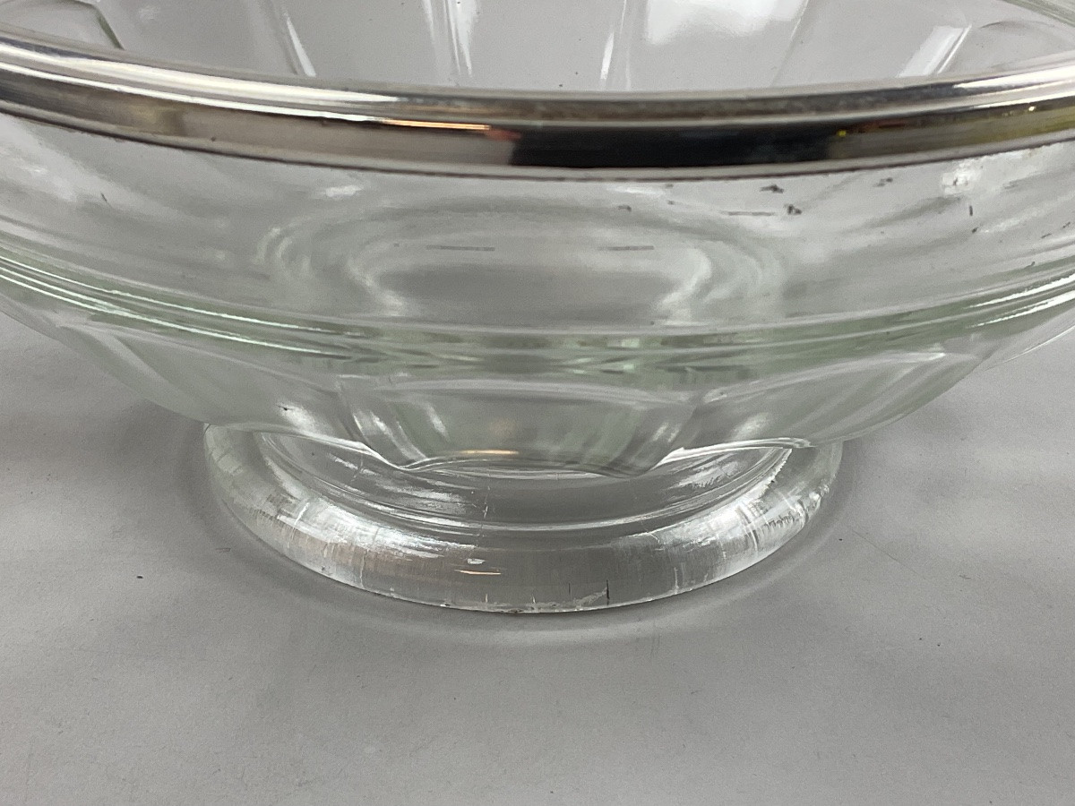 Coupe en verre et argent-photo-2