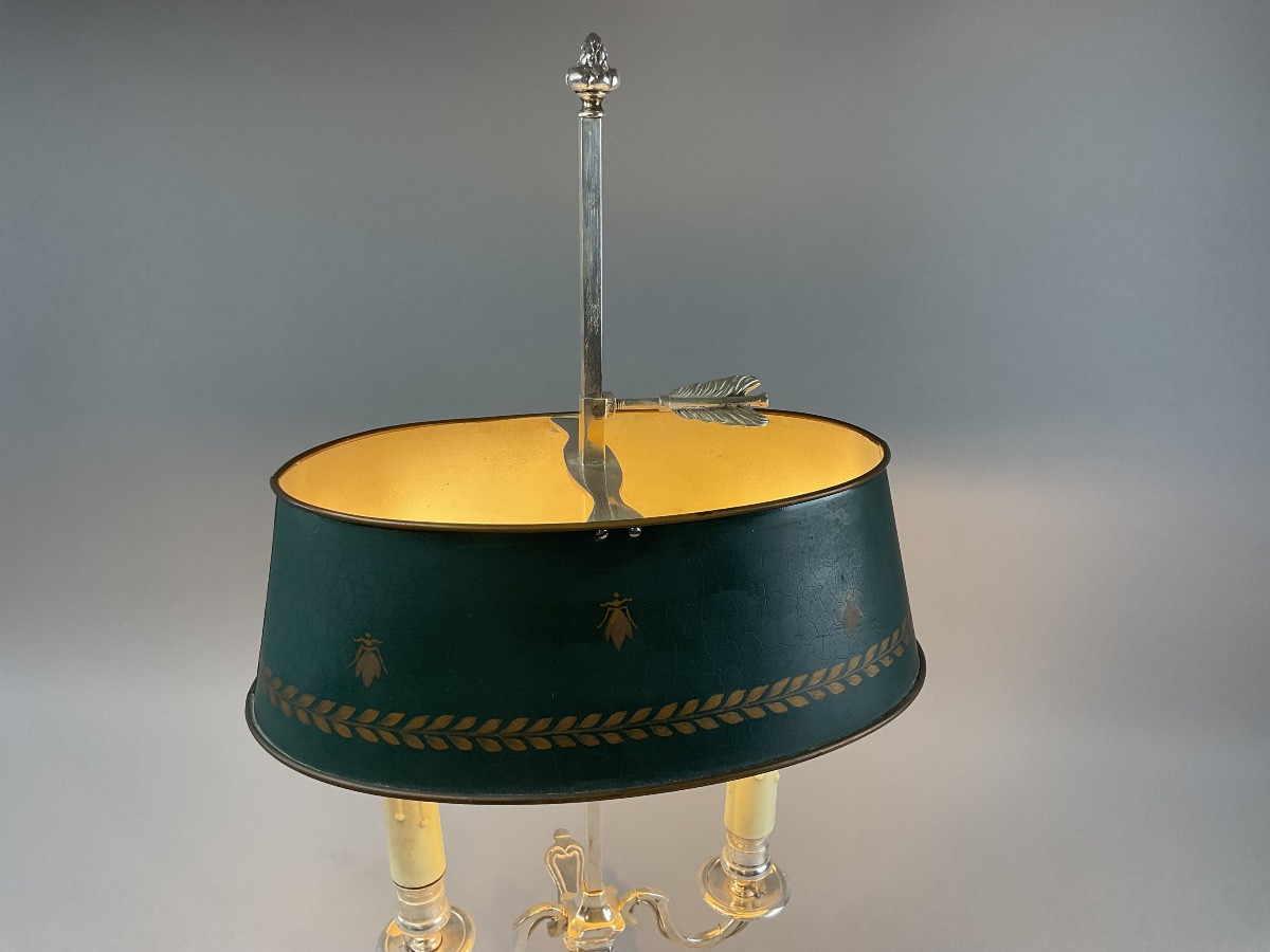 Silver Metal Hot Water Bottle Lamp -photo-2