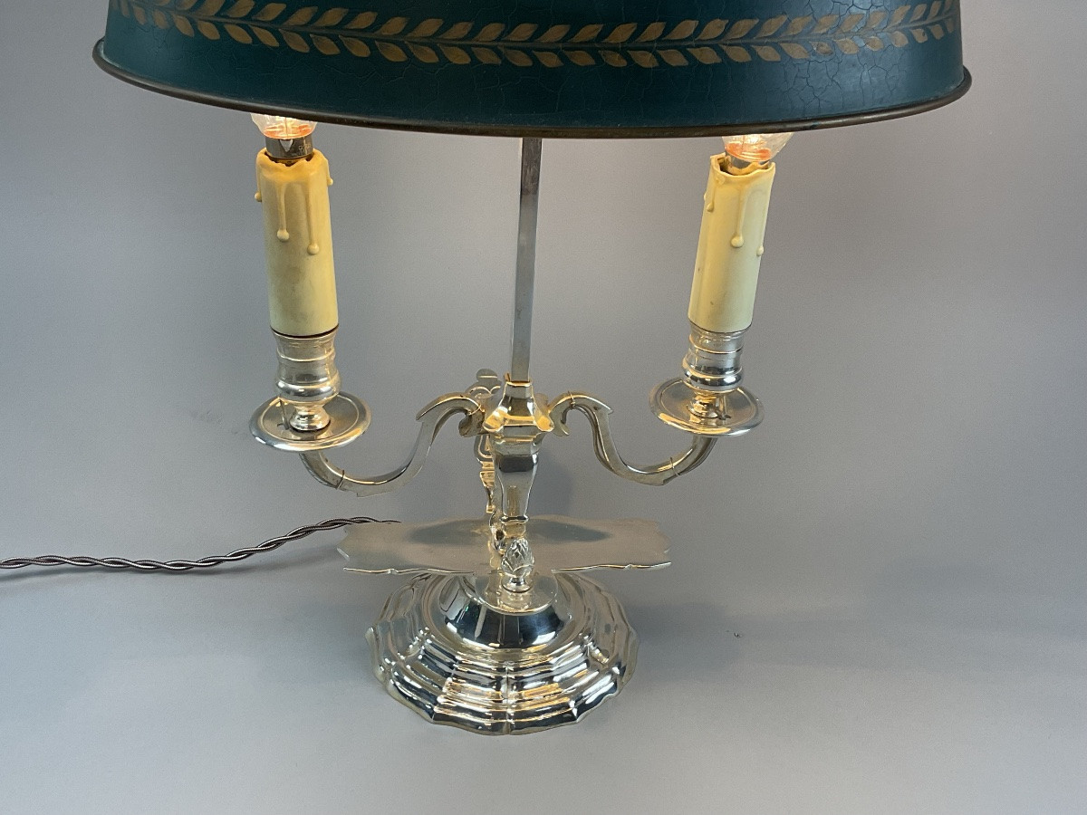 Silver Metal Hot Water Bottle Lamp -photo-4