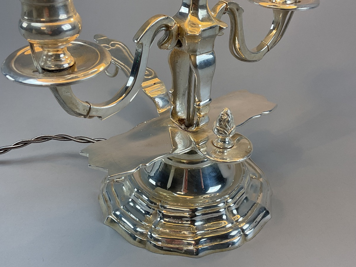 Silver Metal Hot Water Bottle Lamp -photo-1