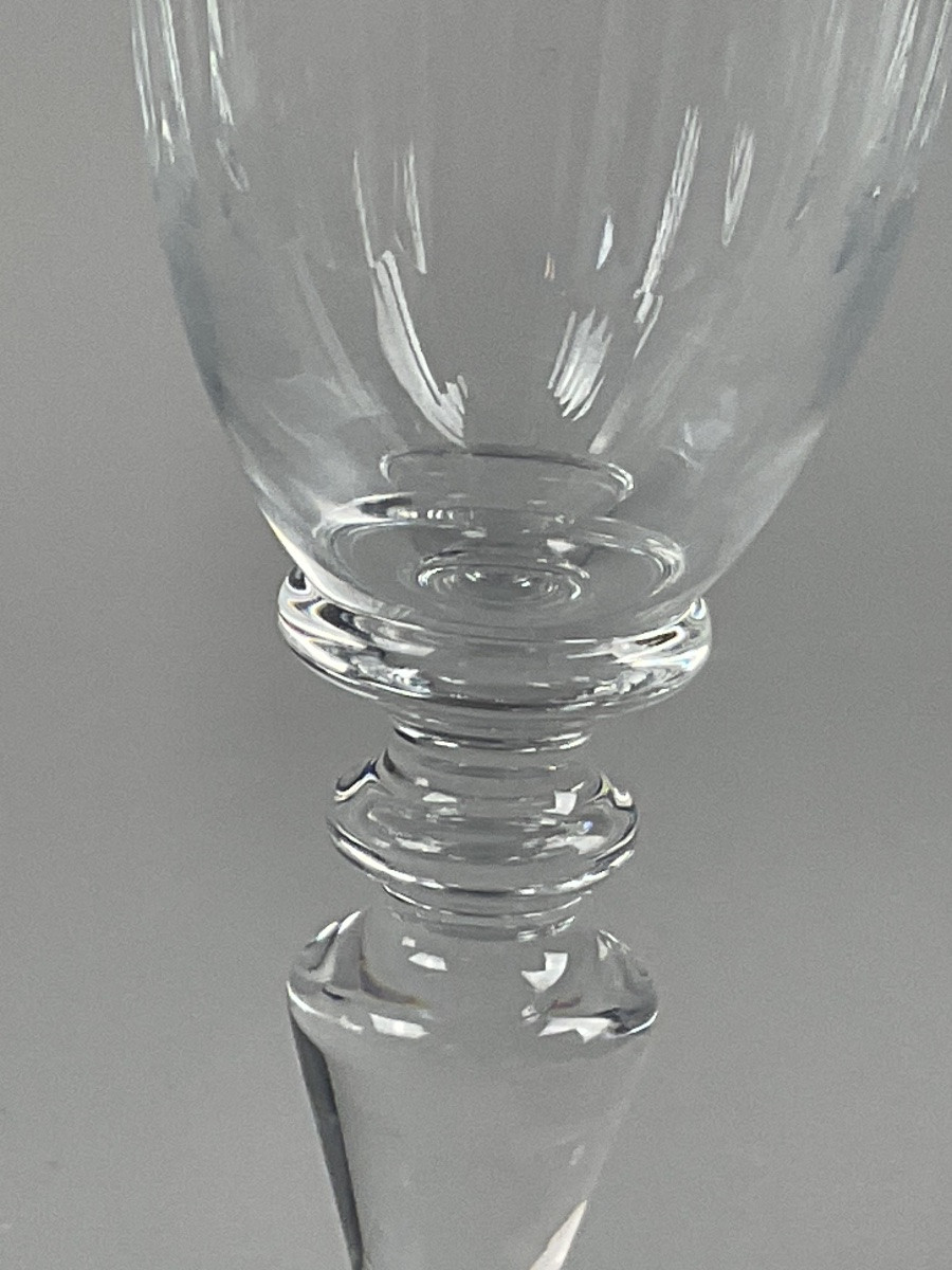 Série de six flûtes à champagne Baccarat modèle Renaissance -photo-3