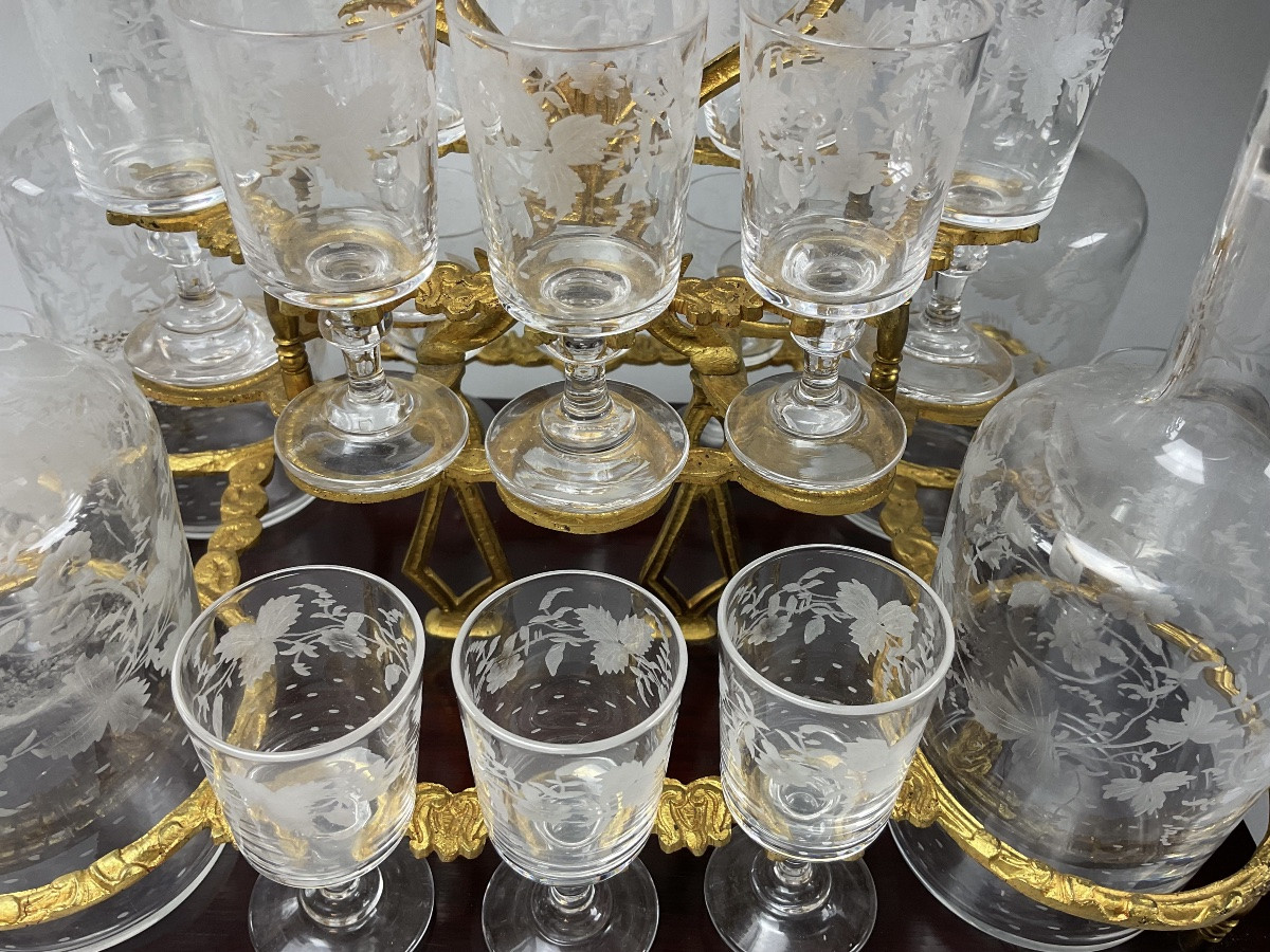 Napoleon III Liquor Cabinet In Ebony Veneer And Boulle Marquetry-photo-6