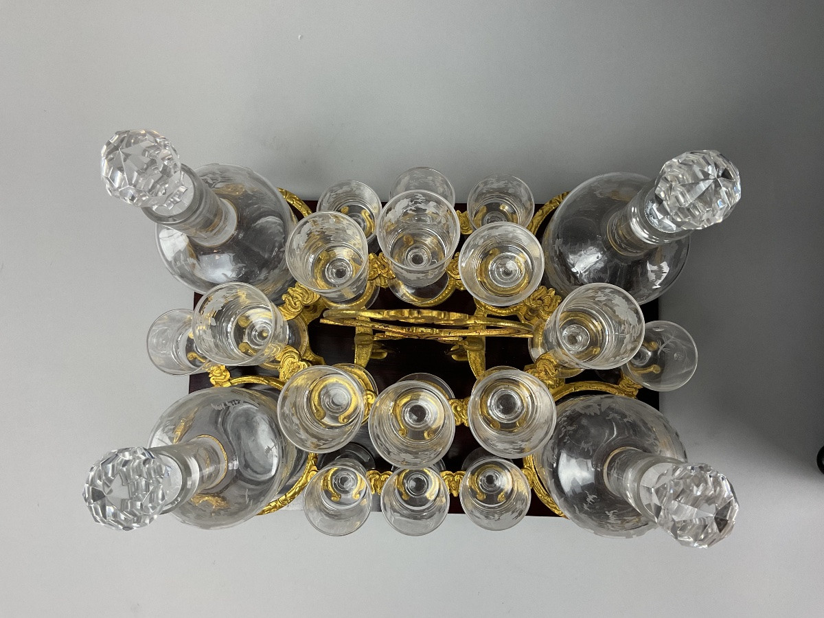 Napoleon III Liquor Cabinet In Ebony Veneer And Boulle Marquetry-photo-8