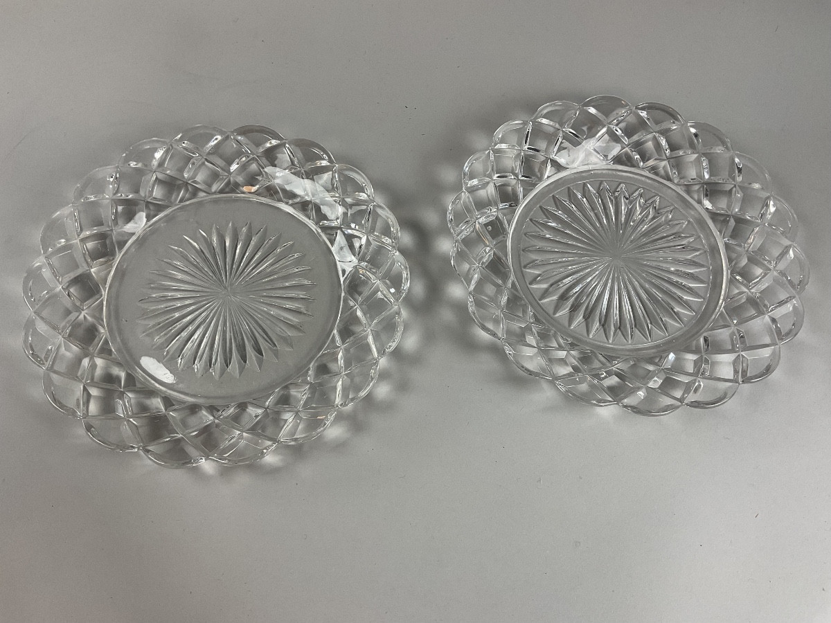 Baccarat Pair Of Plates 