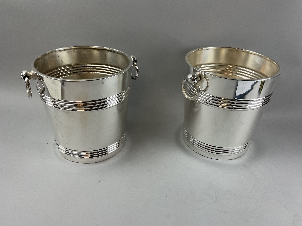 Christofle Pair Of Biarritz Champagne Buckets 