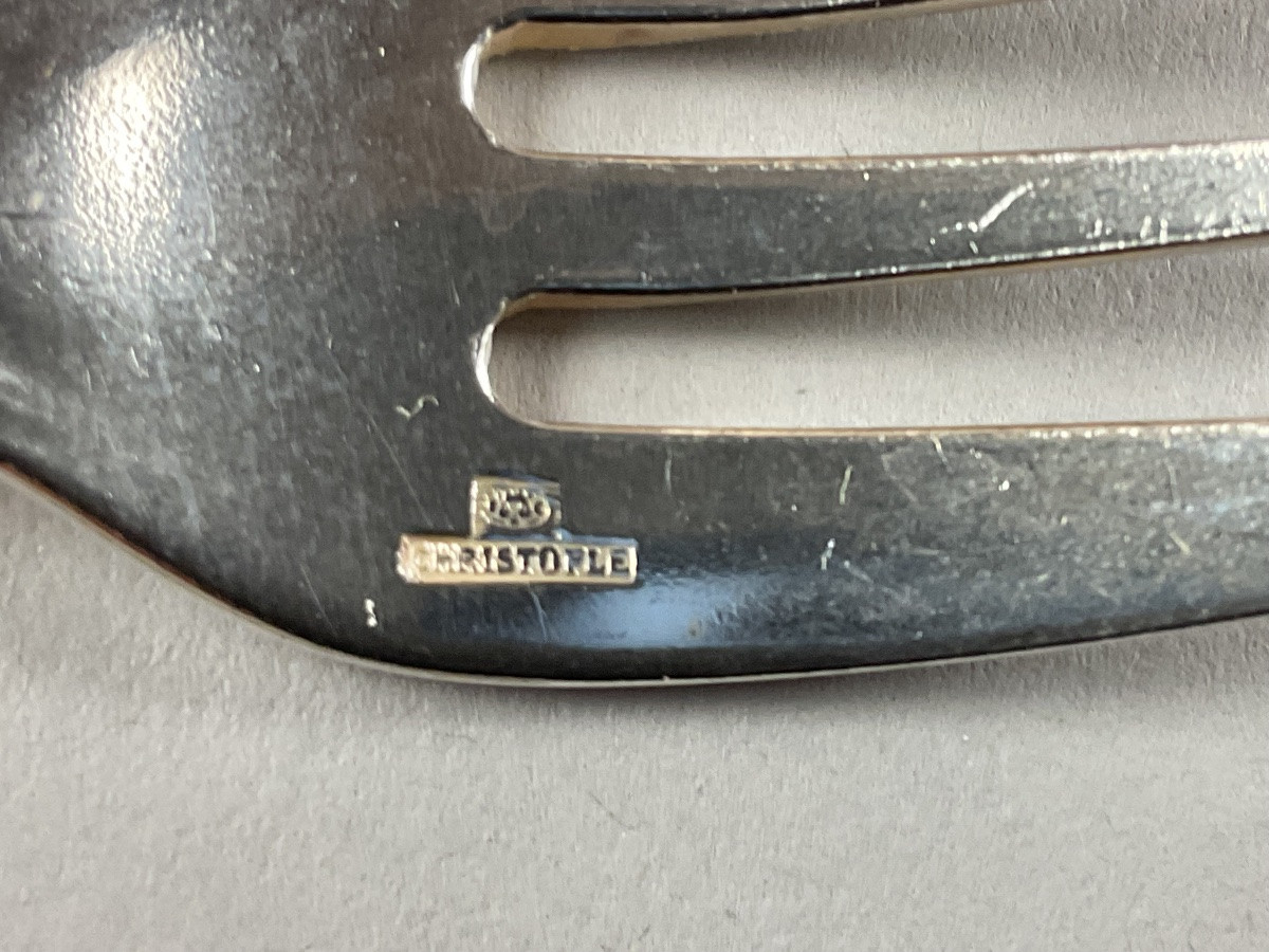 Christofle Spatours Cake Forks-photo-1