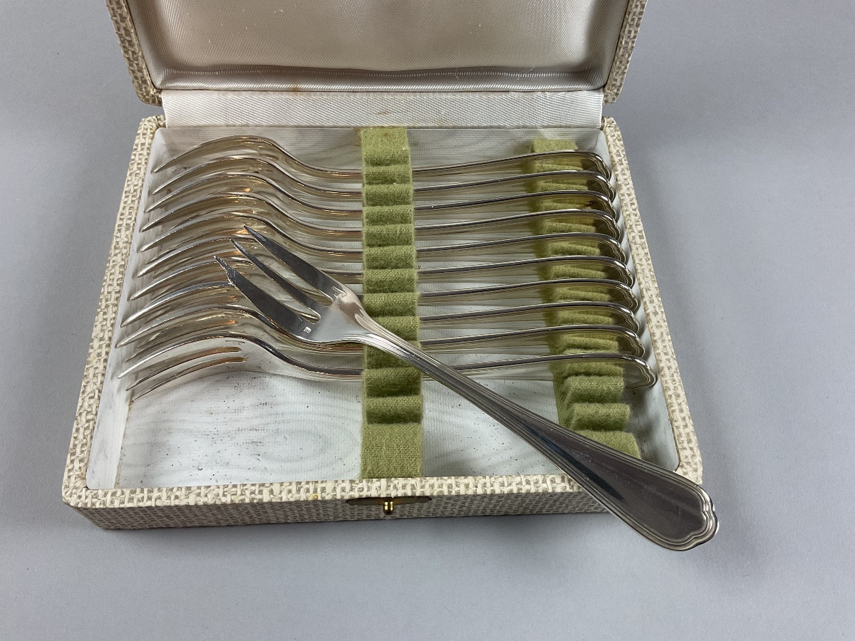 Christofle Spatours Cake Forks