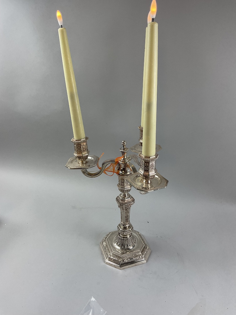 Candélabre Christofle modèle Duperier 