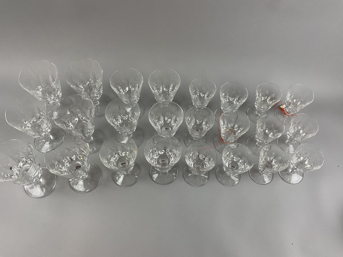 Saint Louis série de 24  verres  Modèle Jersey 