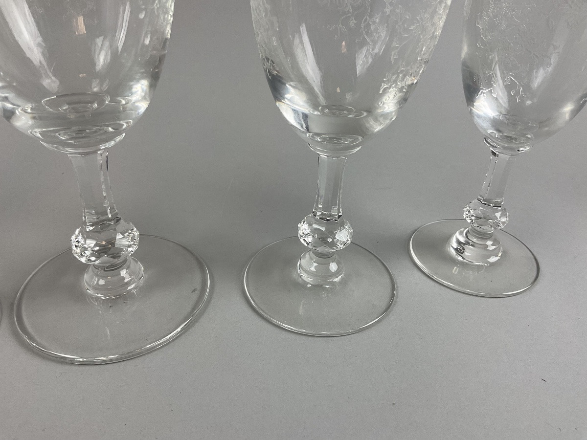 St Louis Cleo Model Series Of 24 Glasses-photo-2