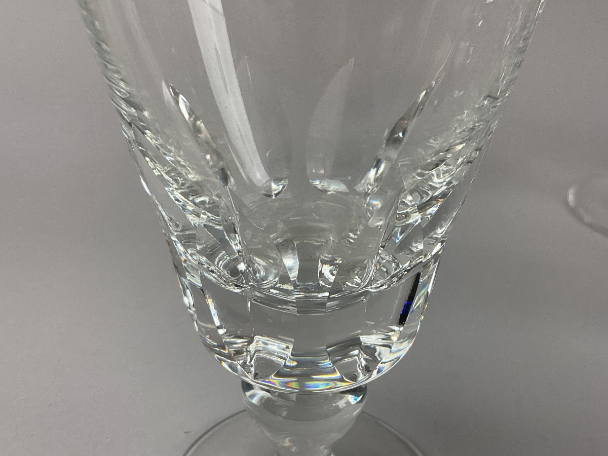 Saint Louis série de 6 verres à vin rouge modèle Jersey -photo-1