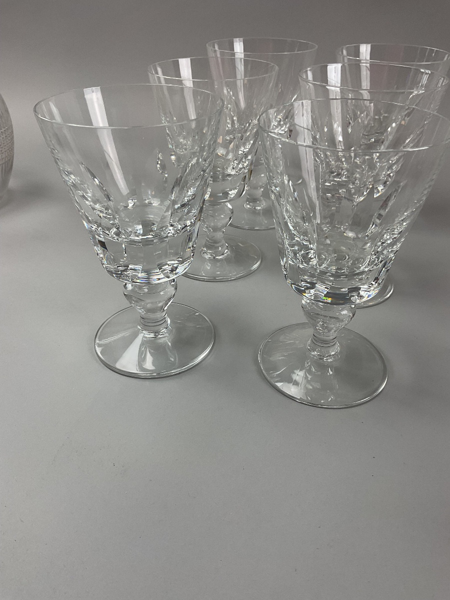 St Louis Serie de six verres à porto modèle Jersey