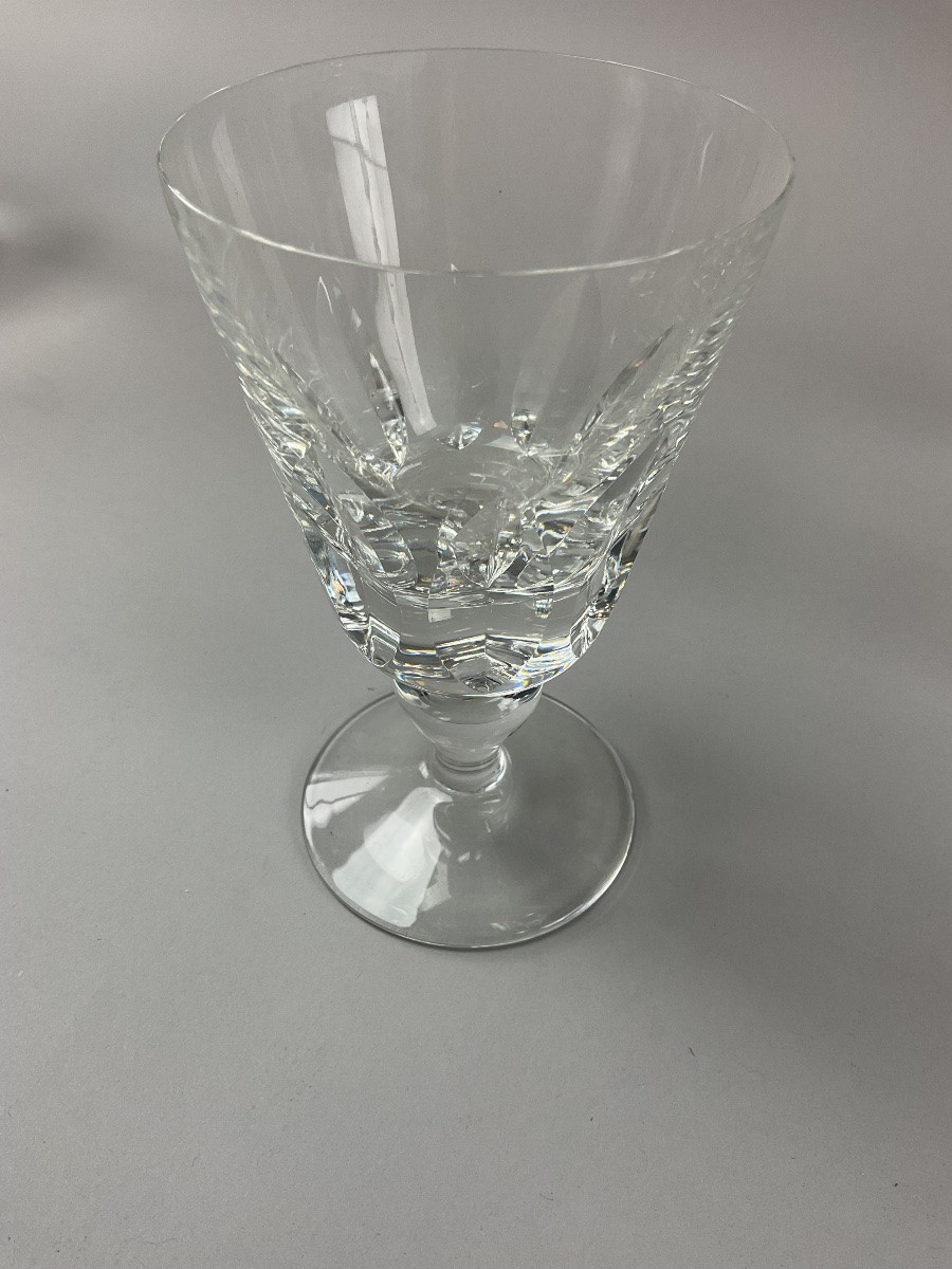 St Louis Serie de six verres à vin blanc  modèle Jersey-photo-2